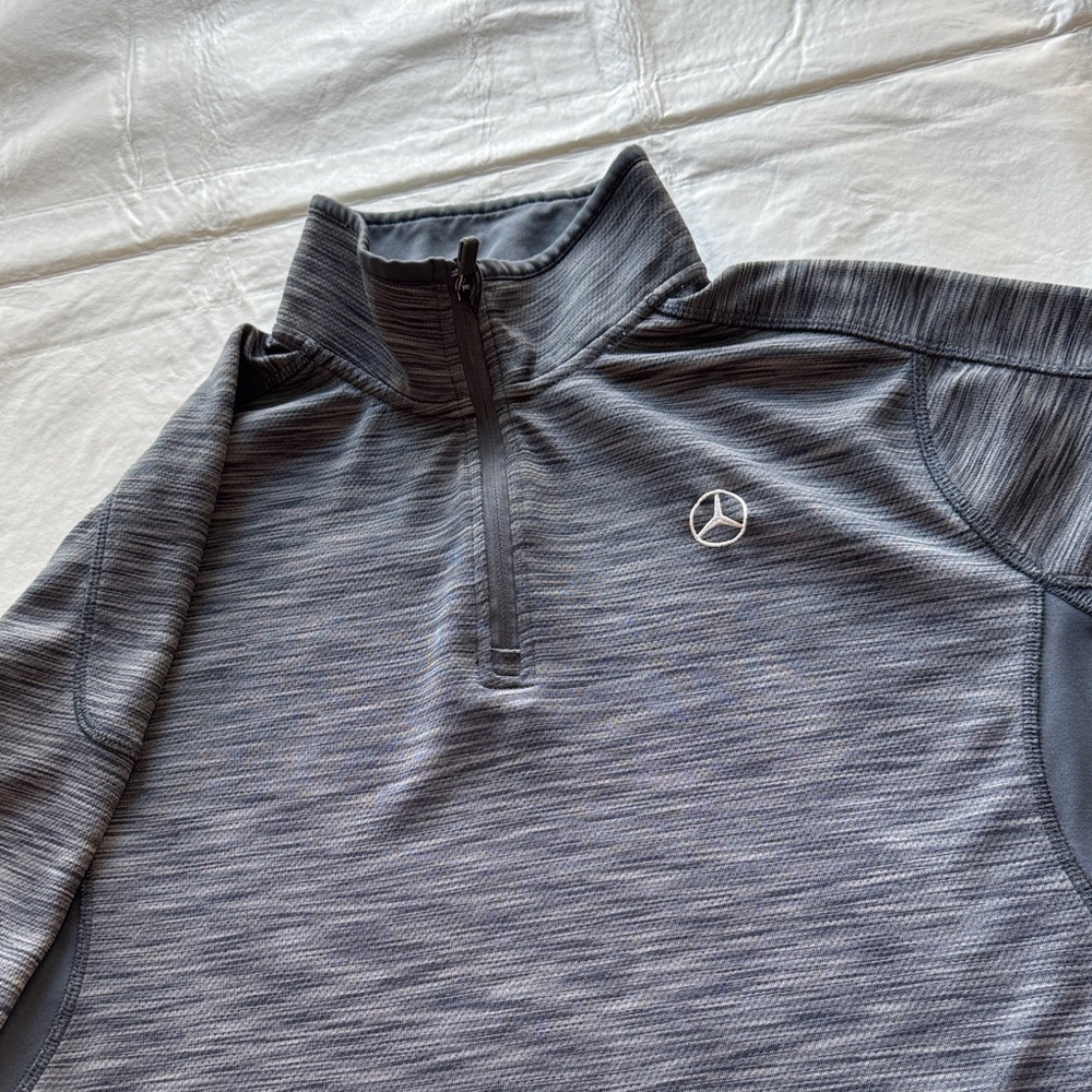 Gray Quarter-Zip Pullover - image 1